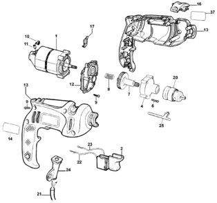 Part Location Diagram of 184545-21 Black and Decker CORD